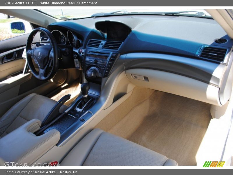 White Diamond Pearl / Parchment 2009 Acura TL 3.5