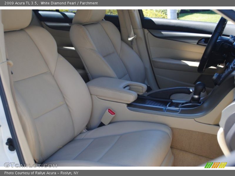 White Diamond Pearl / Parchment 2009 Acura TL 3.5