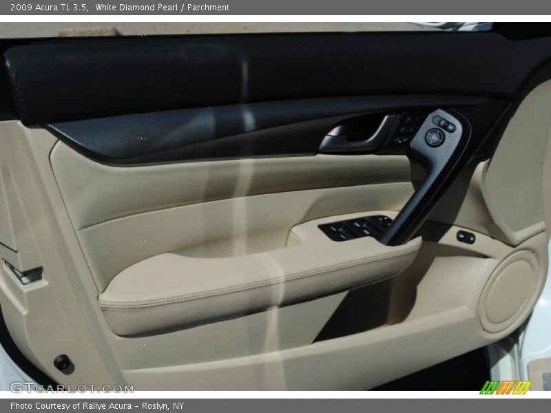 White Diamond Pearl / Parchment 2009 Acura TL 3.5