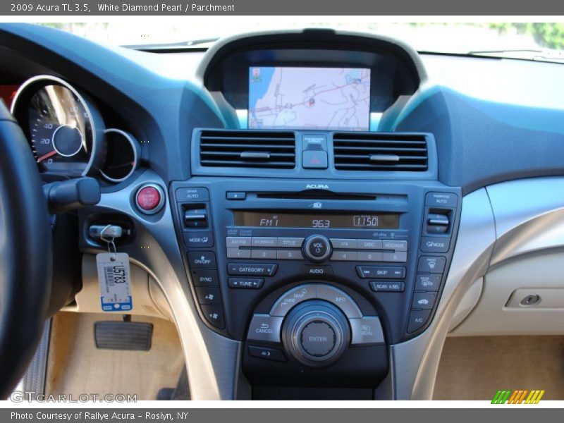 White Diamond Pearl / Parchment 2009 Acura TL 3.5