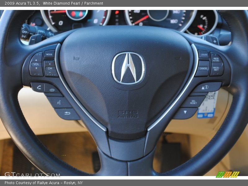 White Diamond Pearl / Parchment 2009 Acura TL 3.5