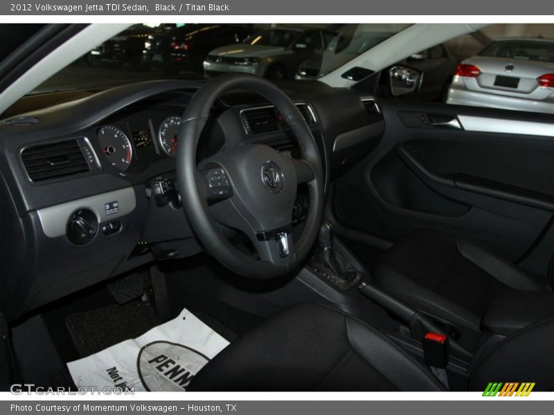 Black / Titan Black 2012 Volkswagen Jetta TDI Sedan