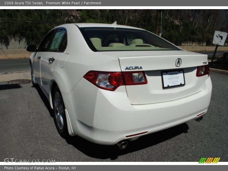 Premium White Pearl / Parchment 2009 Acura TSX Sedan