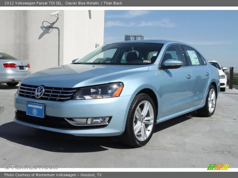 Glacier Blue Metallic / Titan Black 2012 Volkswagen Passat TDI SEL