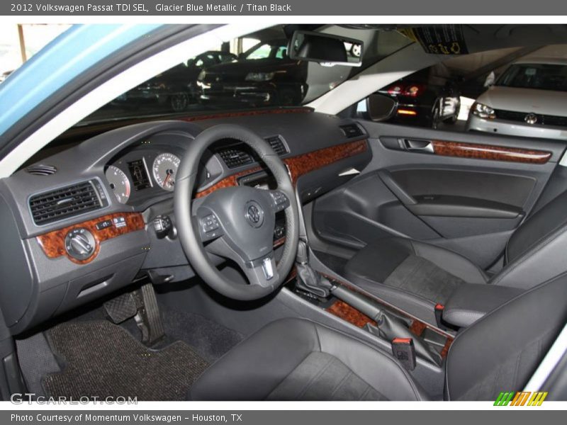 Glacier Blue Metallic / Titan Black 2012 Volkswagen Passat TDI SEL