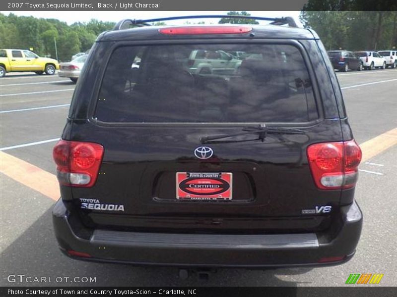 Black / Light Charcoal 2007 Toyota Sequoia Limited