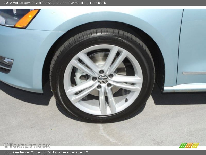 Glacier Blue Metallic / Titan Black 2012 Volkswagen Passat TDI SEL
