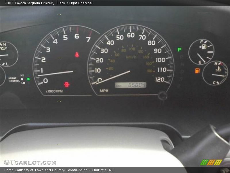 Black / Light Charcoal 2007 Toyota Sequoia Limited