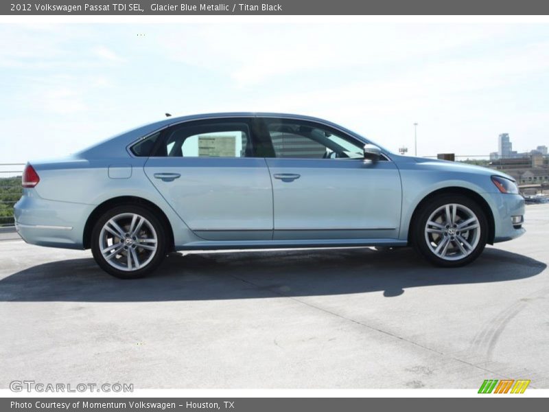 Glacier Blue Metallic / Titan Black 2012 Volkswagen Passat TDI SEL