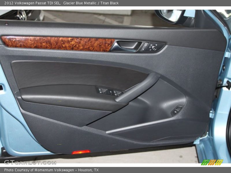 Glacier Blue Metallic / Titan Black 2012 Volkswagen Passat TDI SEL