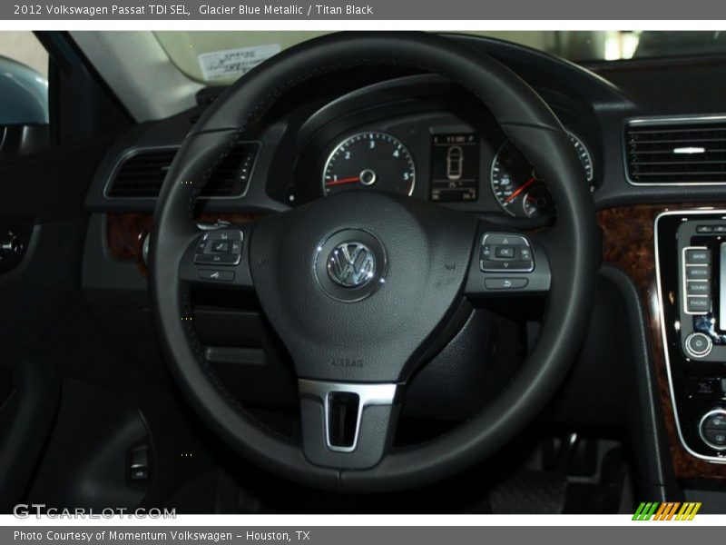 Glacier Blue Metallic / Titan Black 2012 Volkswagen Passat TDI SEL