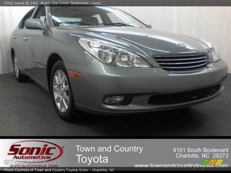 Mystic Sea Green Opalescent / Ivory 2002 Lexus ES 300
