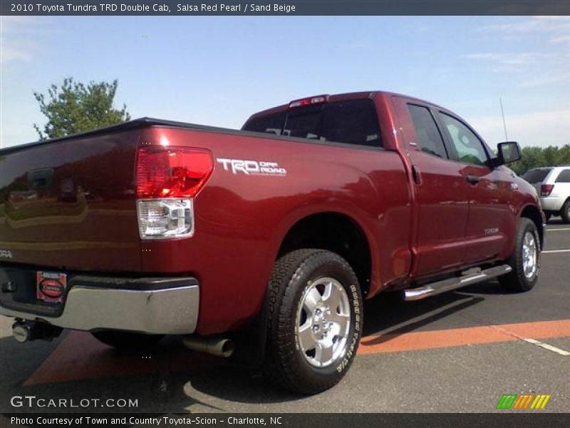 Salsa Red Pearl / Sand Beige 2010 Toyota Tundra TRD Double Cab