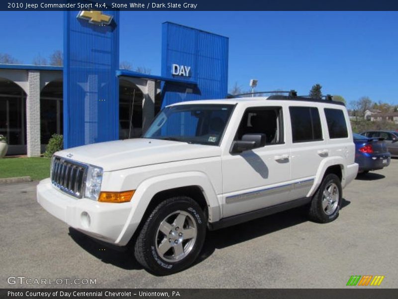 Stone White / Dark Slate Gray 2010 Jeep Commander Sport 4x4
