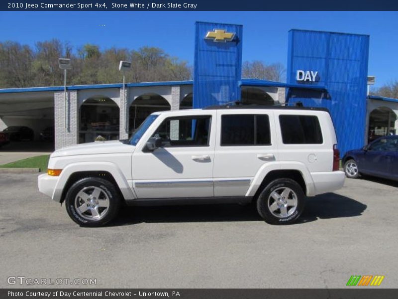 Stone White / Dark Slate Gray 2010 Jeep Commander Sport 4x4