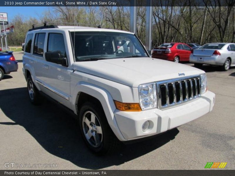 Stone White / Dark Slate Gray 2010 Jeep Commander Sport 4x4