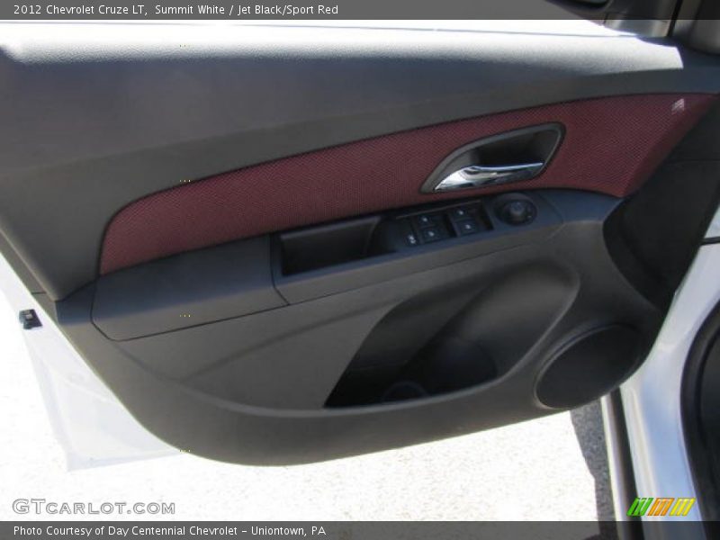 Summit White / Jet Black/Sport Red 2012 Chevrolet Cruze LT