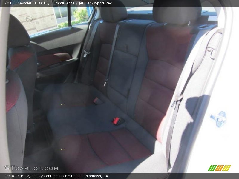 Summit White / Jet Black/Sport Red 2012 Chevrolet Cruze LT