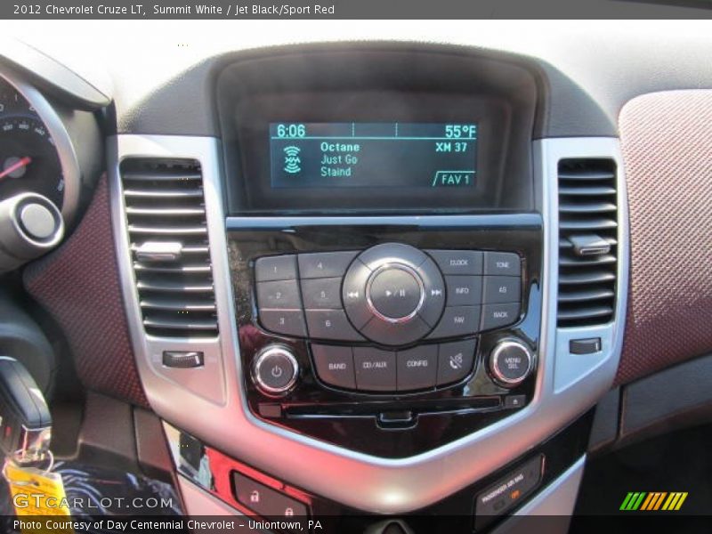 Summit White / Jet Black/Sport Red 2012 Chevrolet Cruze LT