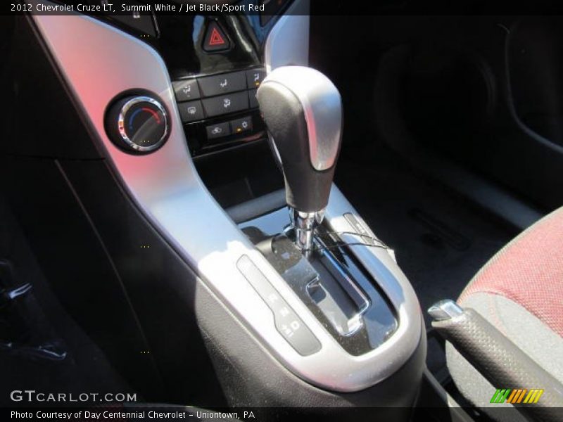 Summit White / Jet Black/Sport Red 2012 Chevrolet Cruze LT