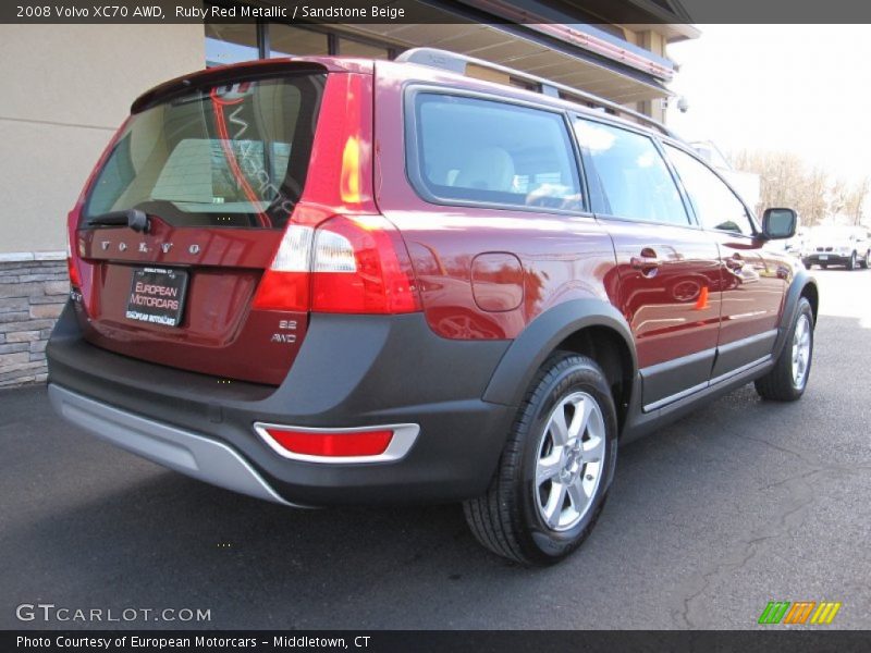 Ruby Red Metallic / Sandstone Beige 2008 Volvo XC70 AWD