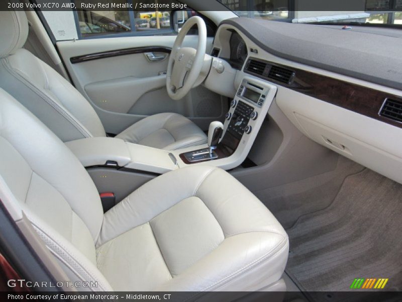 Ruby Red Metallic / Sandstone Beige 2008 Volvo XC70 AWD