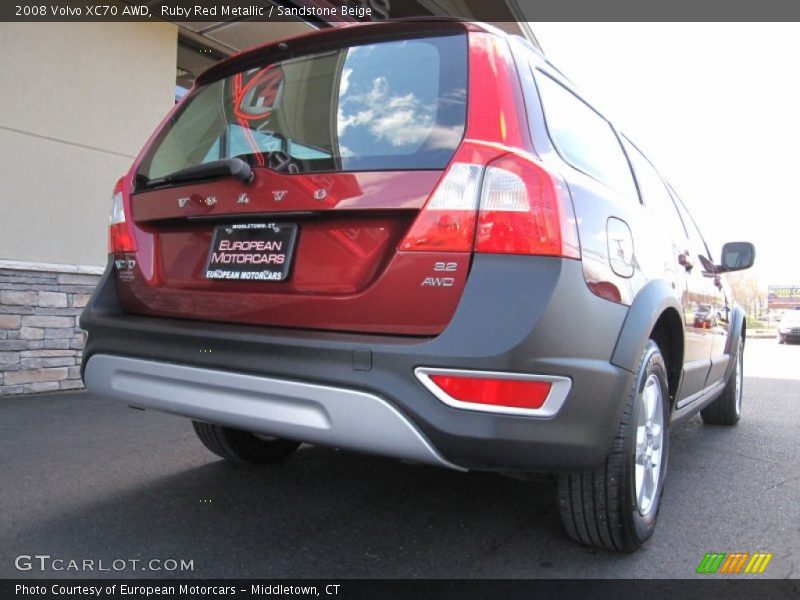 Ruby Red Metallic / Sandstone Beige 2008 Volvo XC70 AWD