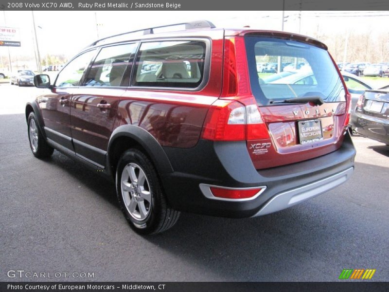 Ruby Red Metallic / Sandstone Beige 2008 Volvo XC70 AWD