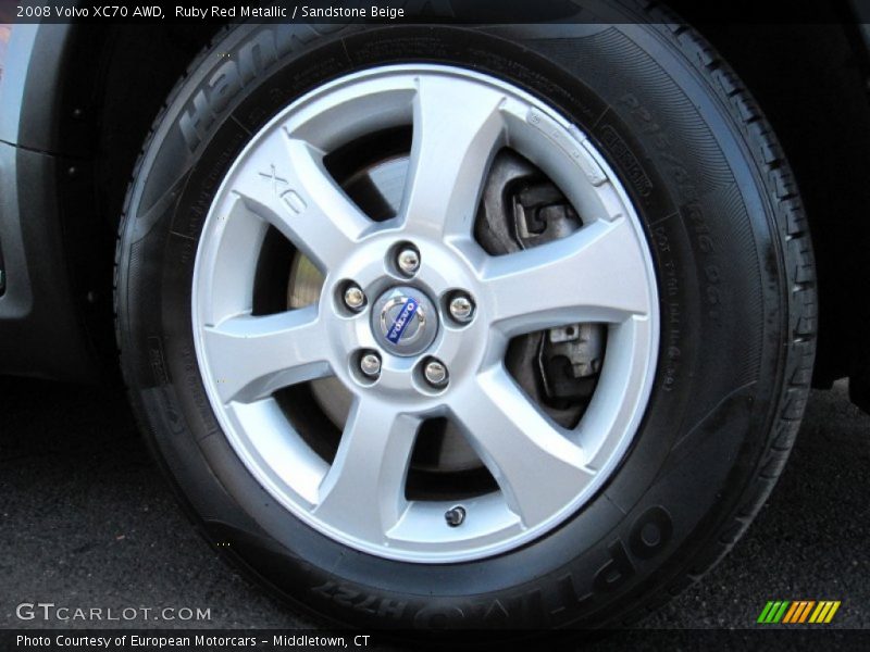 Ruby Red Metallic / Sandstone Beige 2008 Volvo XC70 AWD