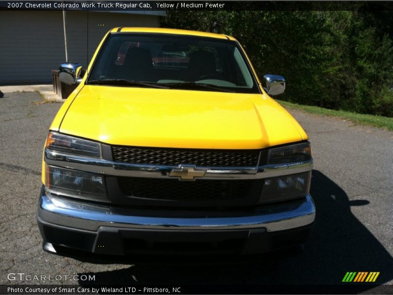 Yellow / Medium Pewter 2007 Chevrolet Colorado Work Truck Regular Cab