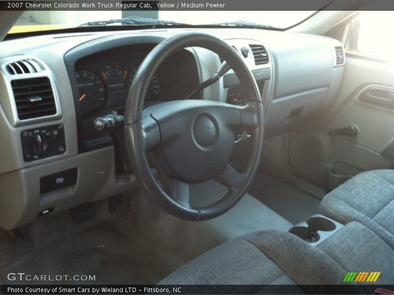 Yellow / Medium Pewter 2007 Chevrolet Colorado Work Truck Regular Cab