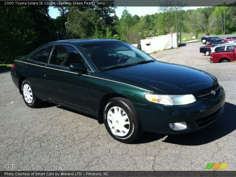 Fairway Green Pearl / Ivory 2000 Toyota Solara SE Coupe