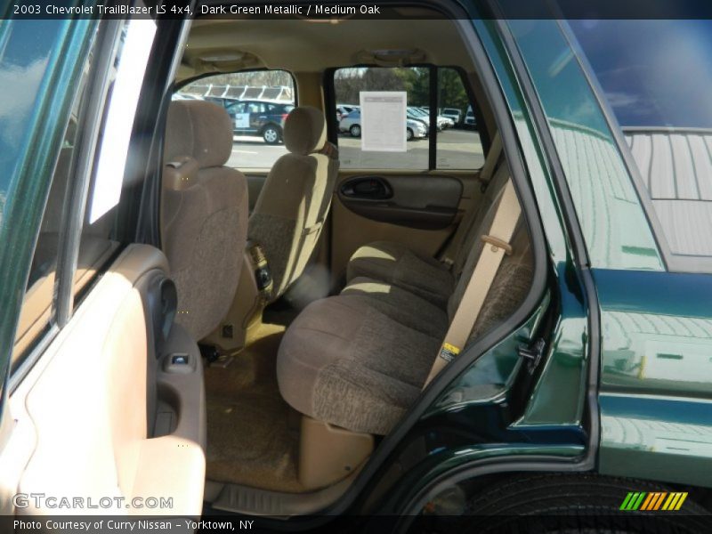 Dark Green Metallic / Medium Oak 2003 Chevrolet TrailBlazer LS 4x4