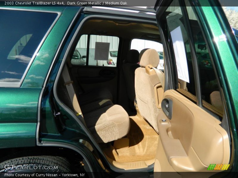 Dark Green Metallic / Medium Oak 2003 Chevrolet TrailBlazer LS 4x4