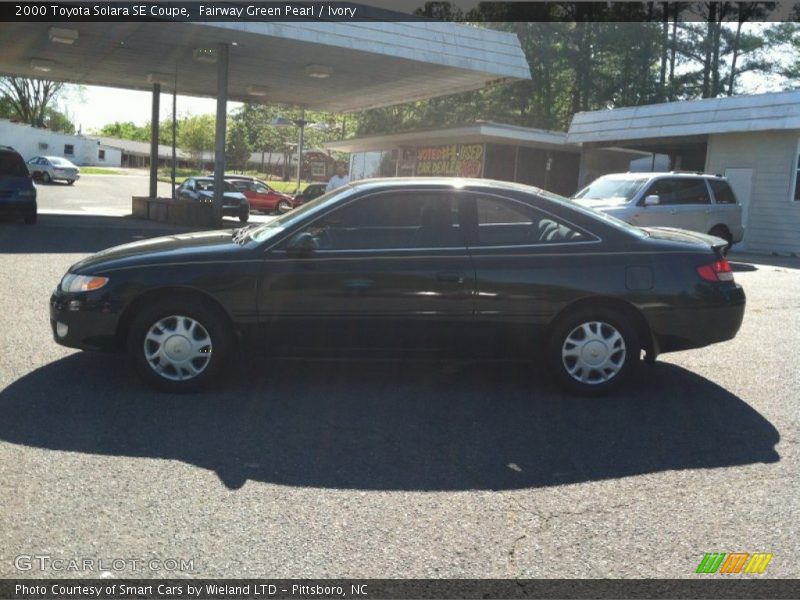 Fairway Green Pearl / Ivory 2000 Toyota Solara SE Coupe