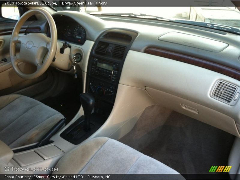 Fairway Green Pearl / Ivory 2000 Toyota Solara SE Coupe