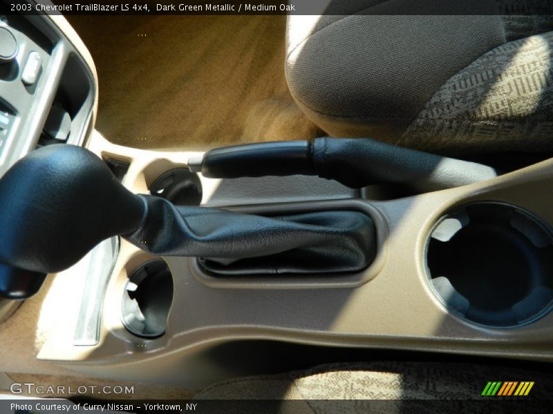 Dark Green Metallic / Medium Oak 2003 Chevrolet TrailBlazer LS 4x4