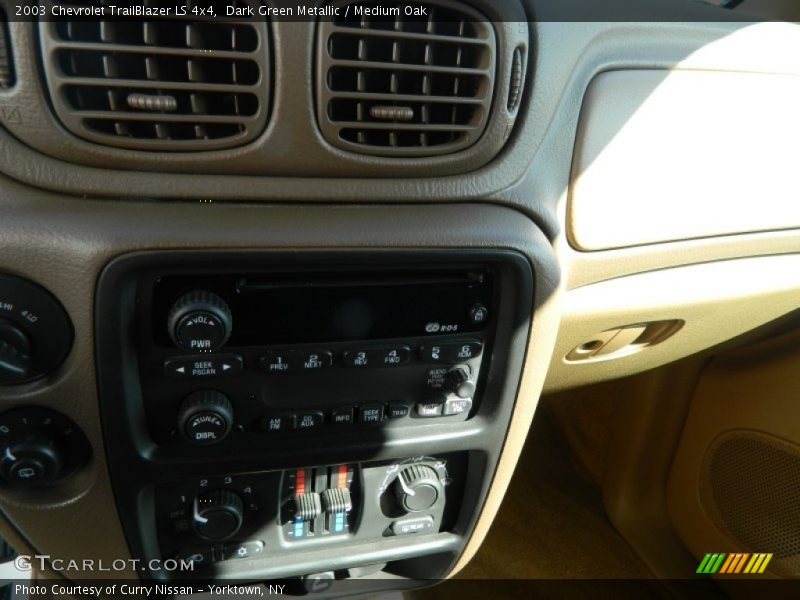 Dark Green Metallic / Medium Oak 2003 Chevrolet TrailBlazer LS 4x4