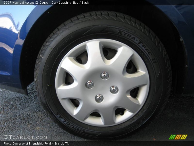 Dark Sapphire Blue / Black 2007 Hyundai Accent GS Coupe