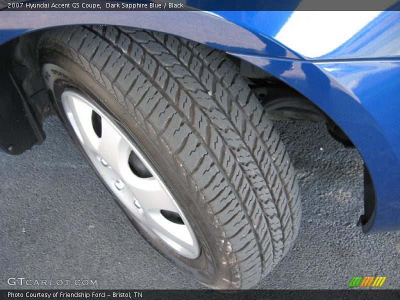 Dark Sapphire Blue / Black 2007 Hyundai Accent GS Coupe