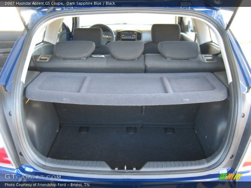 Dark Sapphire Blue / Black 2007 Hyundai Accent GS Coupe