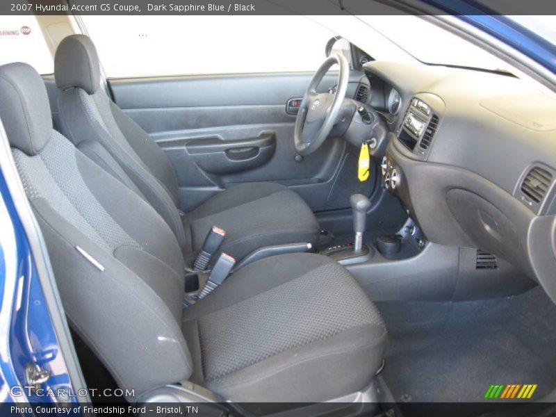 Dark Sapphire Blue / Black 2007 Hyundai Accent GS Coupe