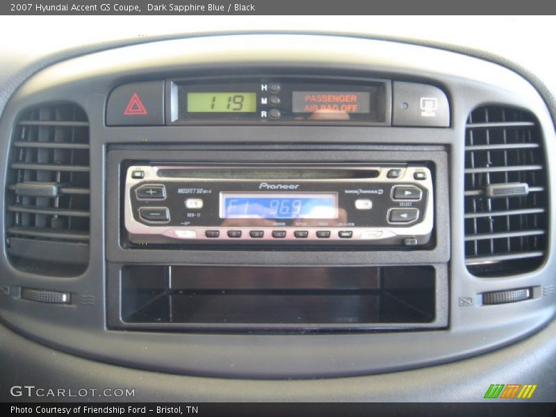 Dark Sapphire Blue / Black 2007 Hyundai Accent GS Coupe