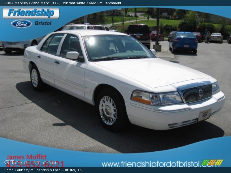 Vibrant White / Medium Parchment 2004 Mercury Grand Marquis GS