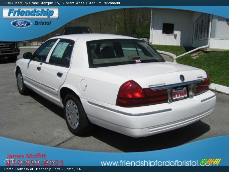 Vibrant White / Medium Parchment 2004 Mercury Grand Marquis GS