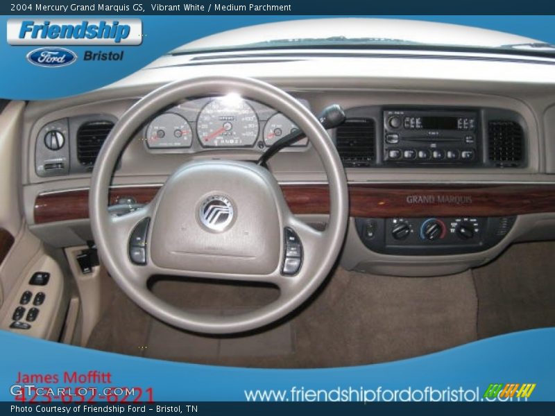 Vibrant White / Medium Parchment 2004 Mercury Grand Marquis GS