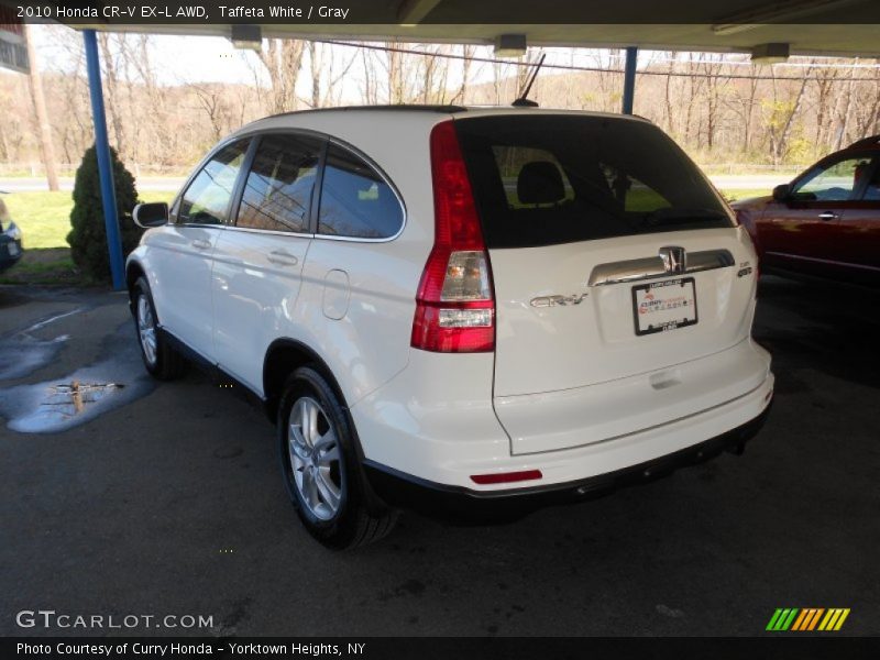 Taffeta White / Gray 2010 Honda CR-V EX-L AWD
