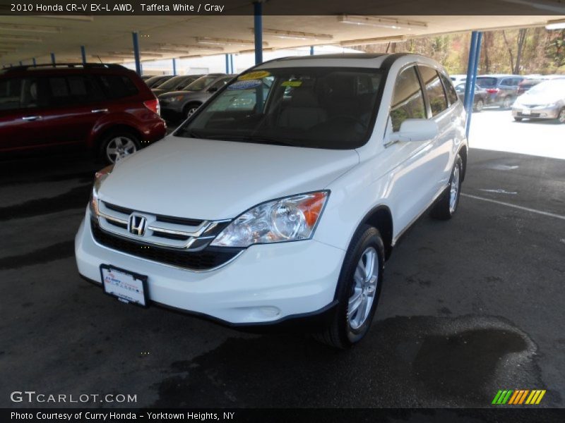 Taffeta White / Gray 2010 Honda CR-V EX-L AWD