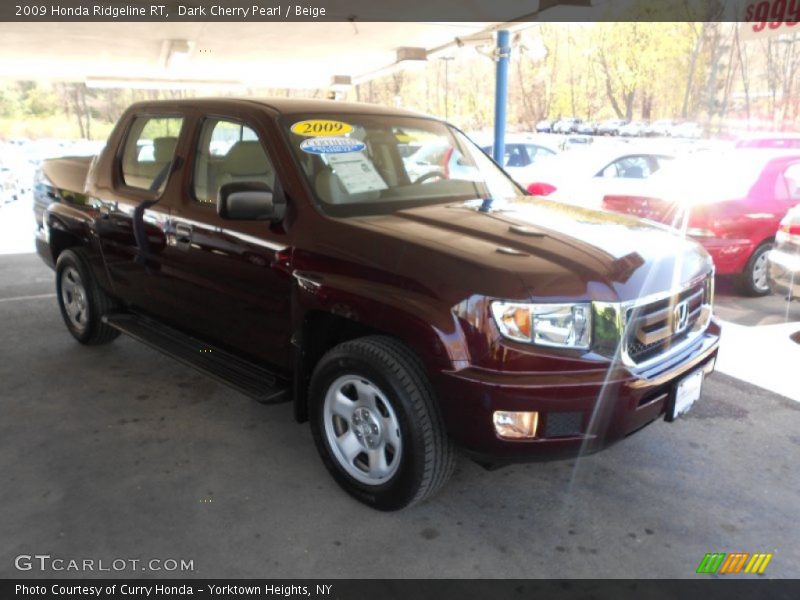 Dark Cherry Pearl / Beige 2009 Honda Ridgeline RT