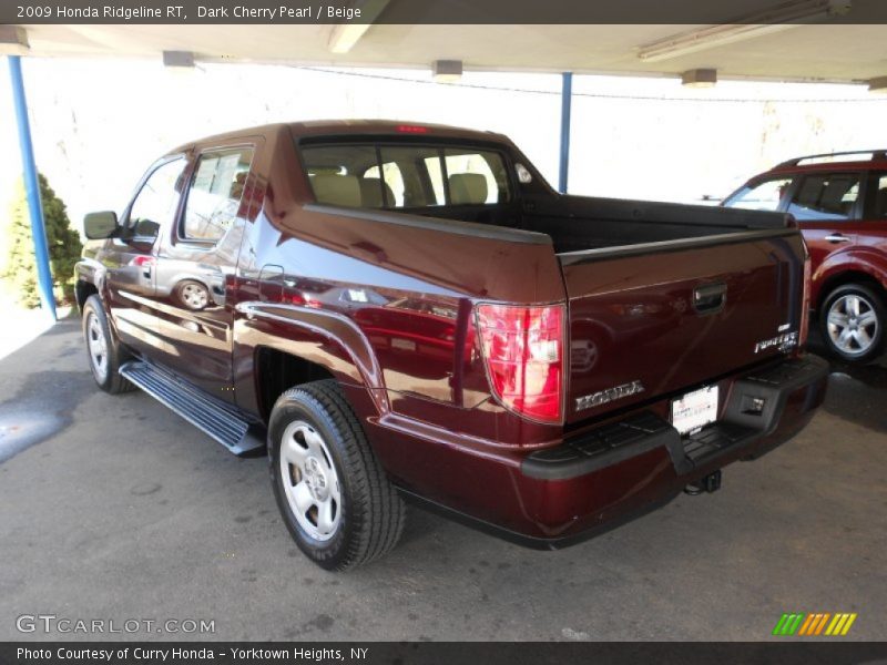 Dark Cherry Pearl / Beige 2009 Honda Ridgeline RT